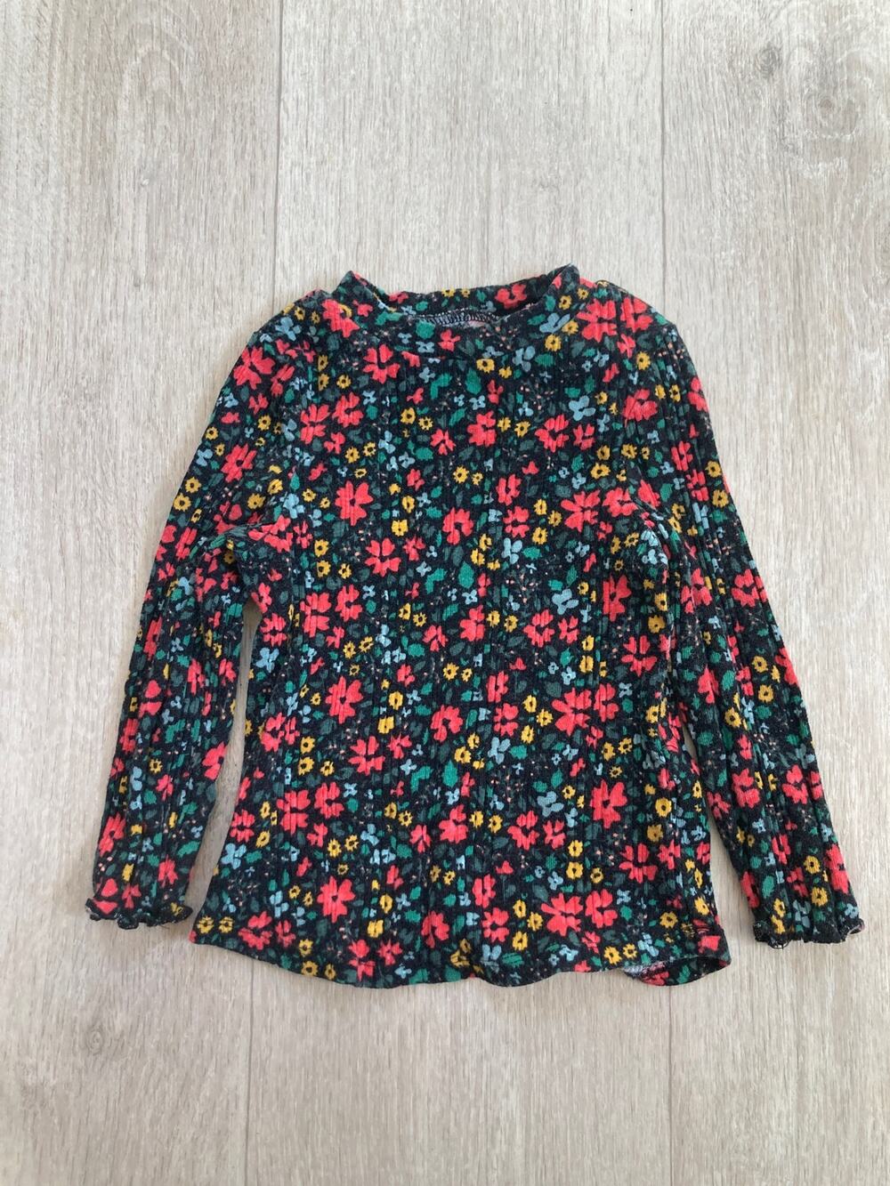 Cat & Jack Floral Stretch Pullover Top, Size 18M